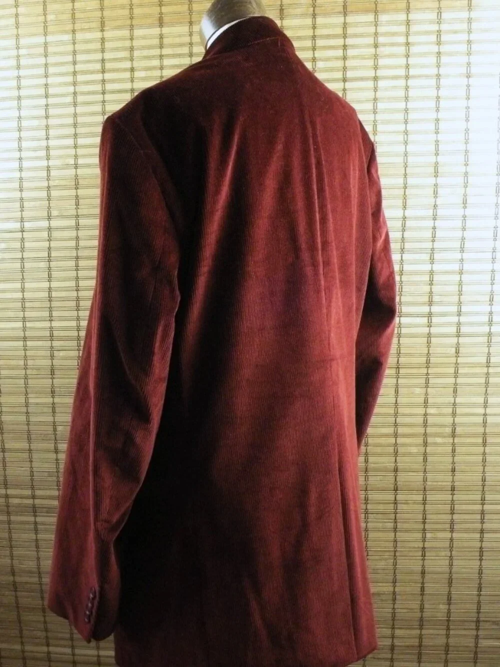 NWOT Men's Saddlebred Burgundy Corduroy Blazer sz 44L